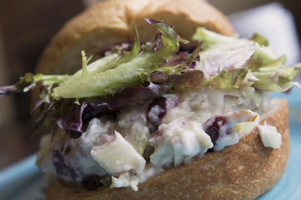 Try our chicken salad on a croissant!