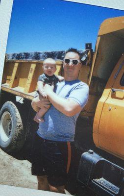 Owner Stephen and his youngest son Luke