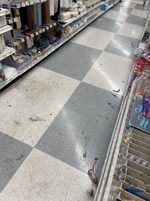 aisle floor