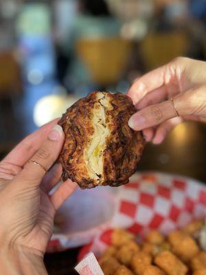 Potato latkes  @littlebitesatx on IG