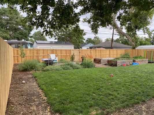 6ft Premium Cedar Privacy Fencing.