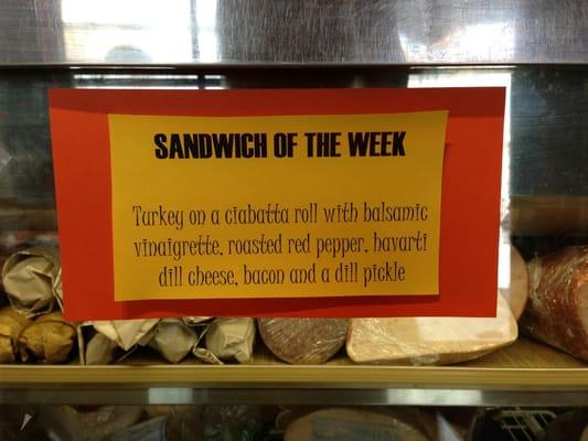 Creative sandwich of the week never disappoints