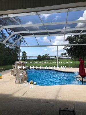 Mississippi's ONLY licensed contractor for The MegaView pool enclosure. Phifer TuffScreen.