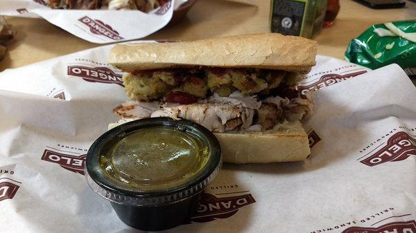 Thanksgiving Sub with gravy