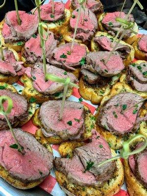 Filet Crostini apps