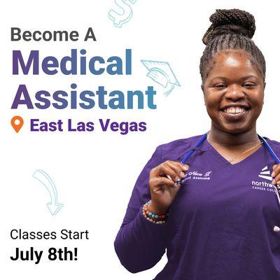 NCC is now in the heart of East Las Vegas and offers convenient day and night Medical Assistant classes. Enroll!