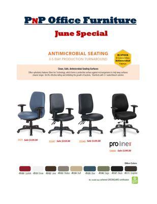 Ergonomic Seating
 Safe & Clean Seating for Your Office or Home