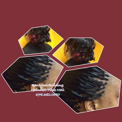 Microbraids meticulously done by Bantu talented team