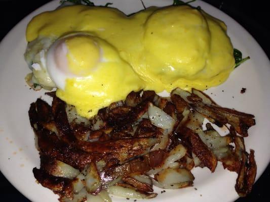 Eggs florentine during icepocalypse 2013.