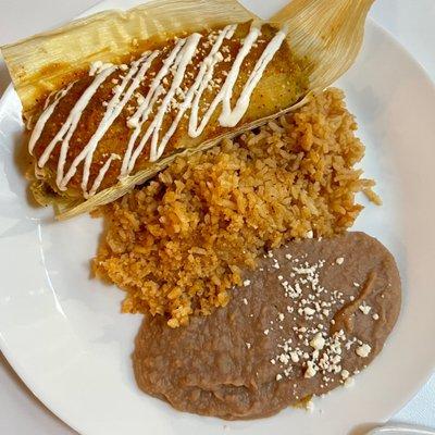 Tamale plate.