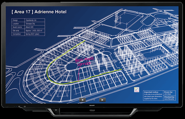 4K Interactive White Board from Sharp - For Business and Education