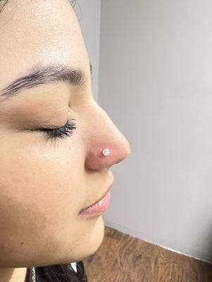 jewelry upgrade on this nostril piercing