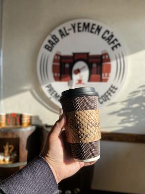 Their logo with my super delicious coffee