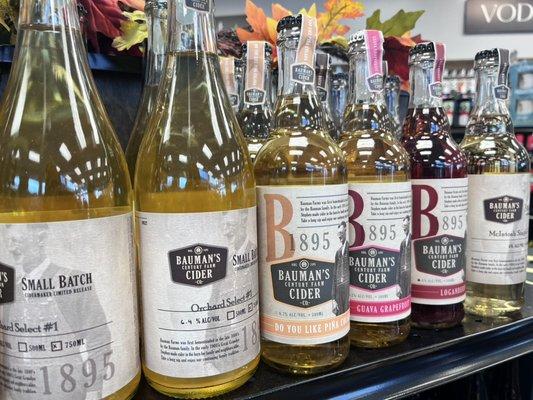 Local Bauman's Farm Ciders