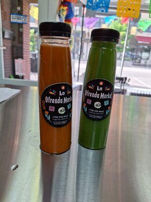 Green machine.  And. Carrot juice great taste! Come try