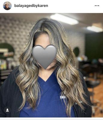 Balayage by Karen & Brazilian Blowout by Isha 01*18*2024