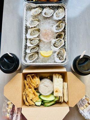 Oysters, chowders and smoked blue fish to go