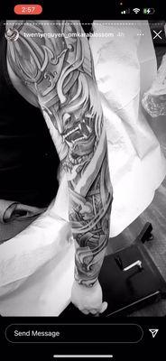 Samurai hannya done by twenty