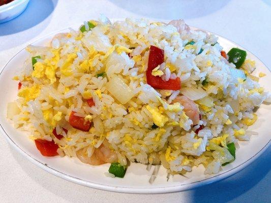 Shrimp Fried Rice- its kinda bland but still good, especially with their cucumber side dish. They give lotsss of shrimp