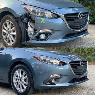 2015 Mazda 3 (before & after)