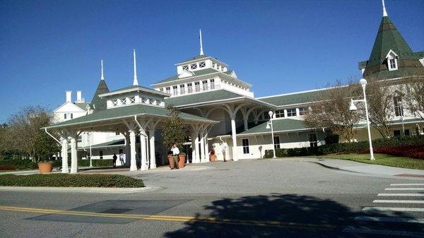 Front entrance to conference center