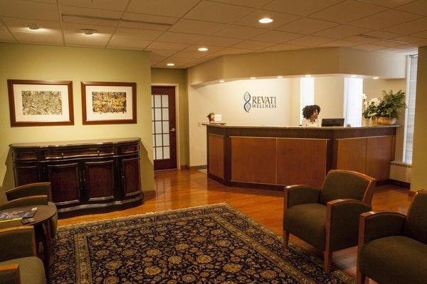 Membership Guarantees No Waiting for Appointments - Revati Wellness Reception Area -