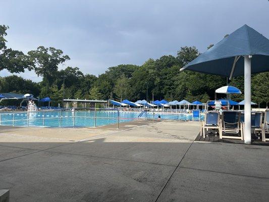 Here's Parkwood pool on a cool Saturday afternoon