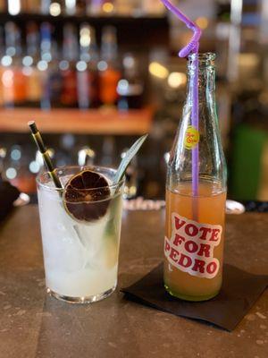 Two awesome drinks, vote for summer and vote for Pedro!