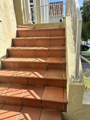 Residential stairs post-power wash.

San Francisco Bay Area