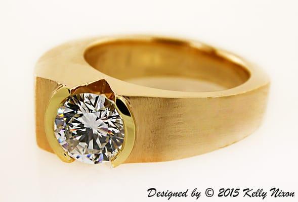 One of our clients designed her own ring