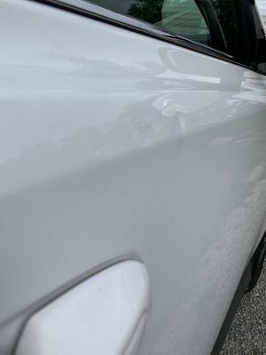 Dents all in the car