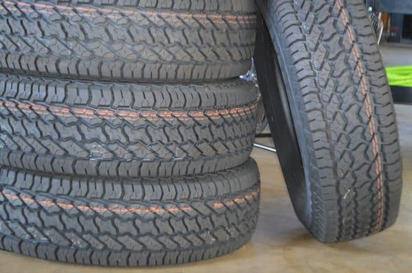 Make sure that you have your trusted technician check the tread depth and condition of your vehicle's tires on a regular basis.