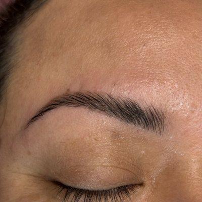 Brow lamination and tint our deluxe service