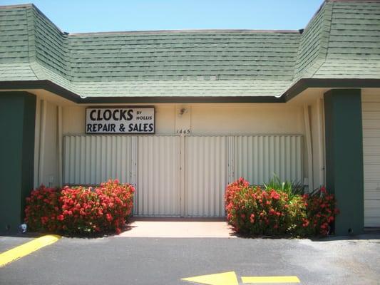 Store front as it looks when we are closed. This look is the security of the store protecting your items as well as the store...