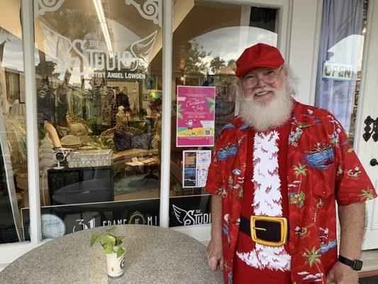 Even Santa shops for unique gifts at The Studio.