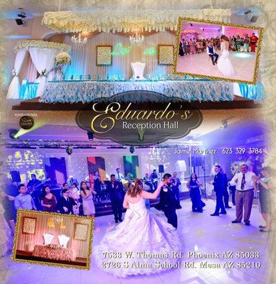 Event and Venue for Quinceañeras, weddings as well as other planning and organizing of Social and Business/Corporate Events