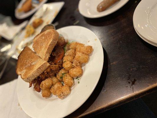 FC BLT & Parmesan Garlic Tots