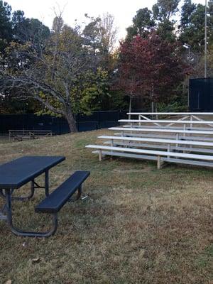 Bleachers for easy viewing