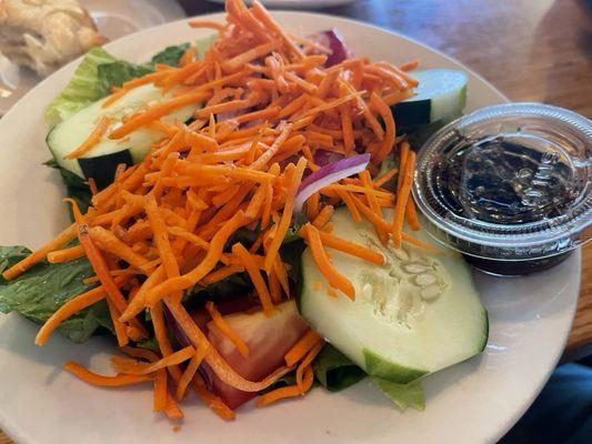 Side Salad with homemade vinegarette