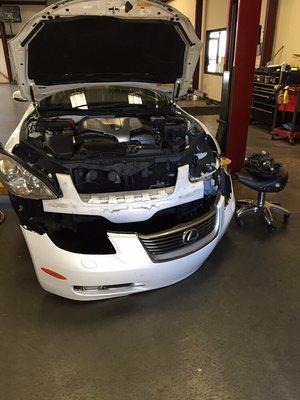 Headlights replaced on an Lexus SC430.