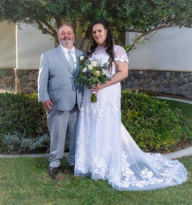 Our wedding day at the Hellenic Center!