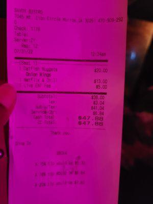 The bill