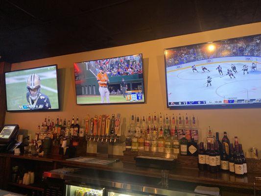 TNF, ALCS, and LGB all in one frame. Typically I'll have to request to have a certain game on, but this local joint is ON IT!