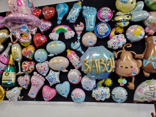 Lots of baby choices. Helium or air filled