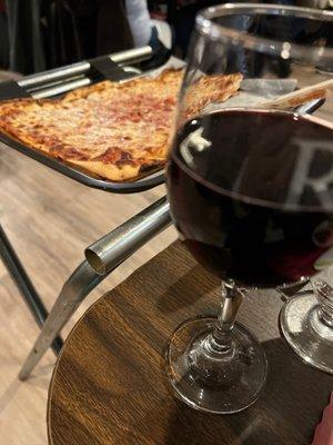 Wine and pizza doesn't get any better than that!