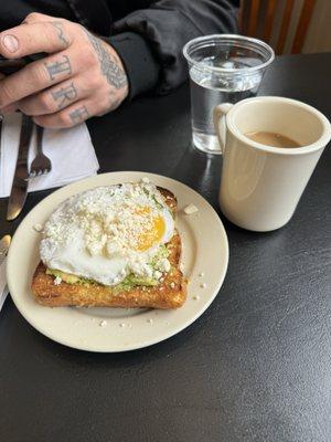 Sunnyside avacado toast