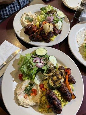 Lamb Kebab Entree Kofta Kebab Entree