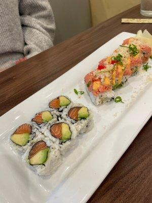 Alaskan roll + Spicy Girl Roll