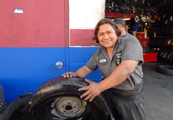 You couldn't ask for a better service technician, Rudy of Riva's Tire Shop!