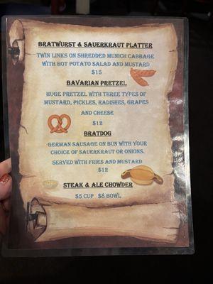 Special Oktoberfest menu!